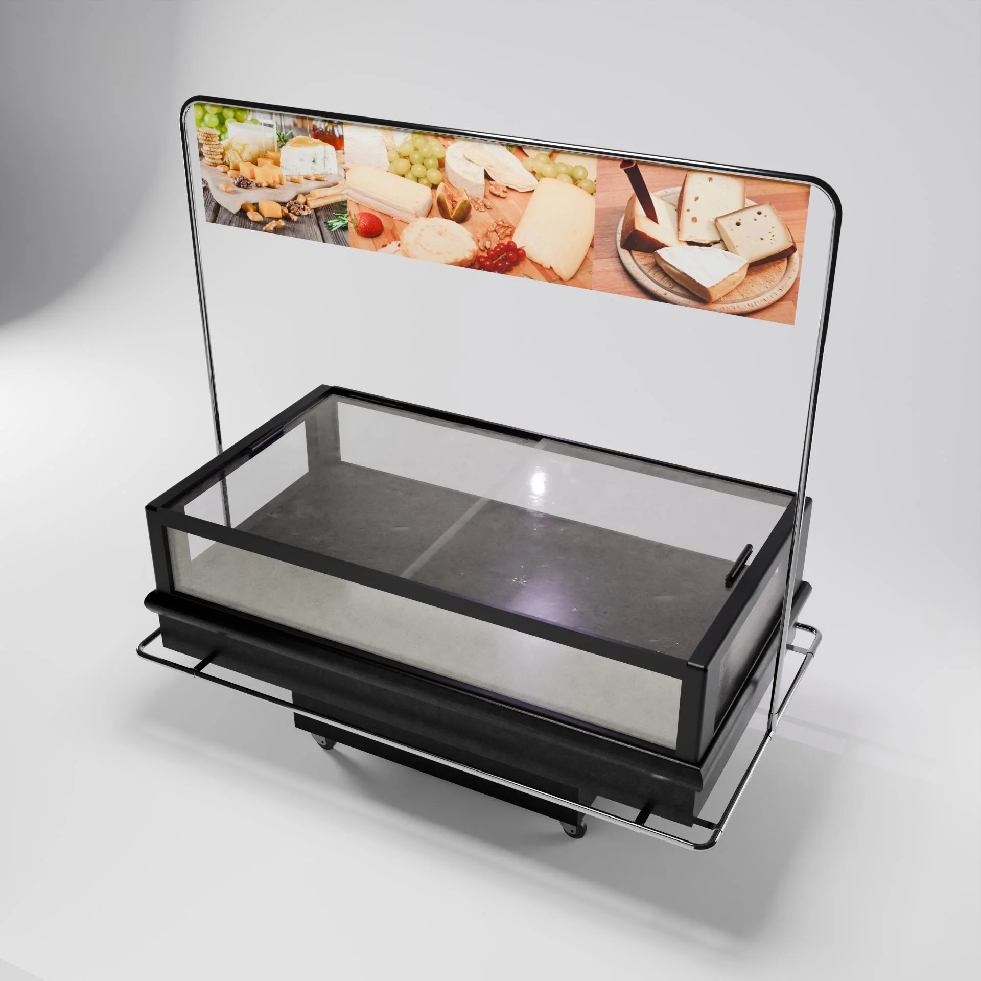 Bac panoramique avec plv pub 2