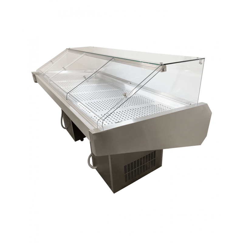 Comptoir a poissons refrigere inox 5