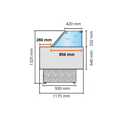 Dimensions vitrine refrigeree traditionnelle vivanime