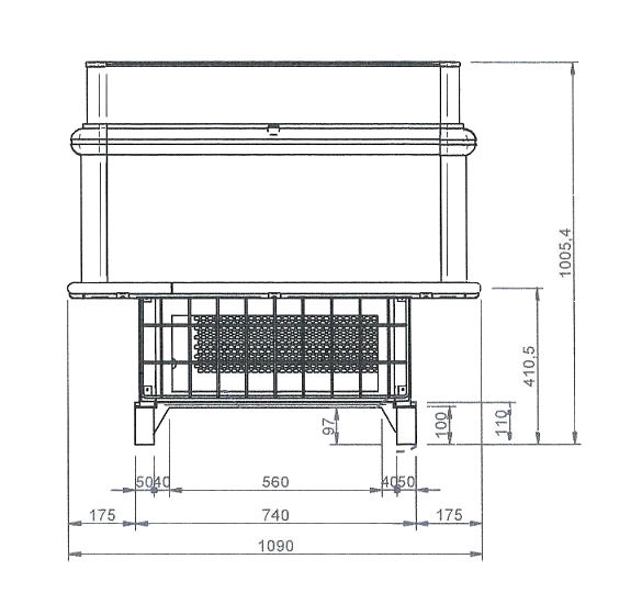 Plan bac refrigere positif en location