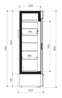 Dimensions armoire réfrigérée négative porte en location