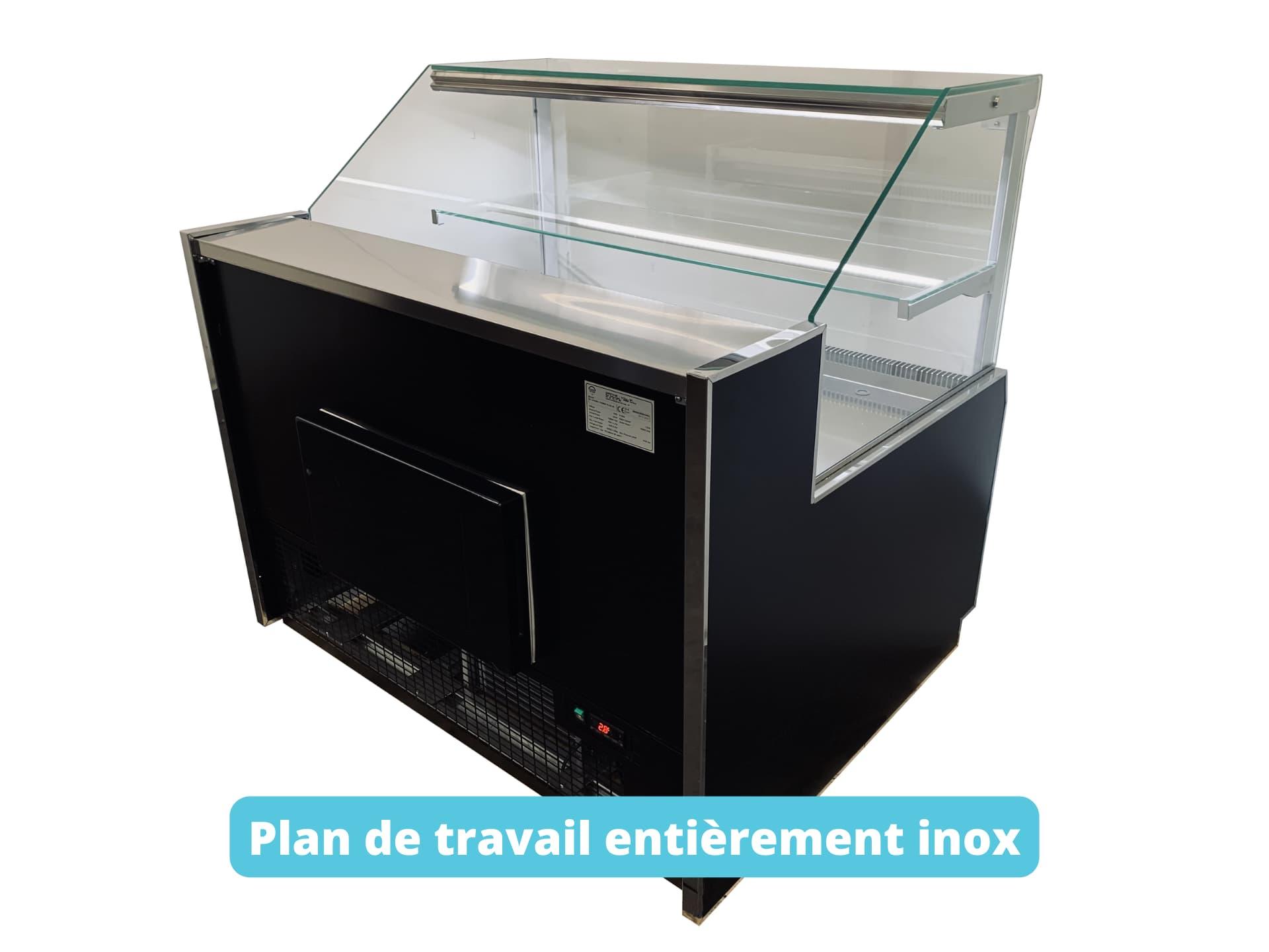 Location vitrine froide trad plan de travail inox
