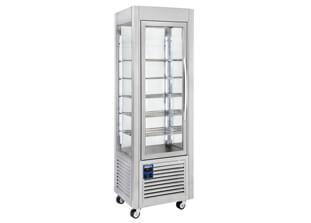 Vitrine panoramique 360 litres inox