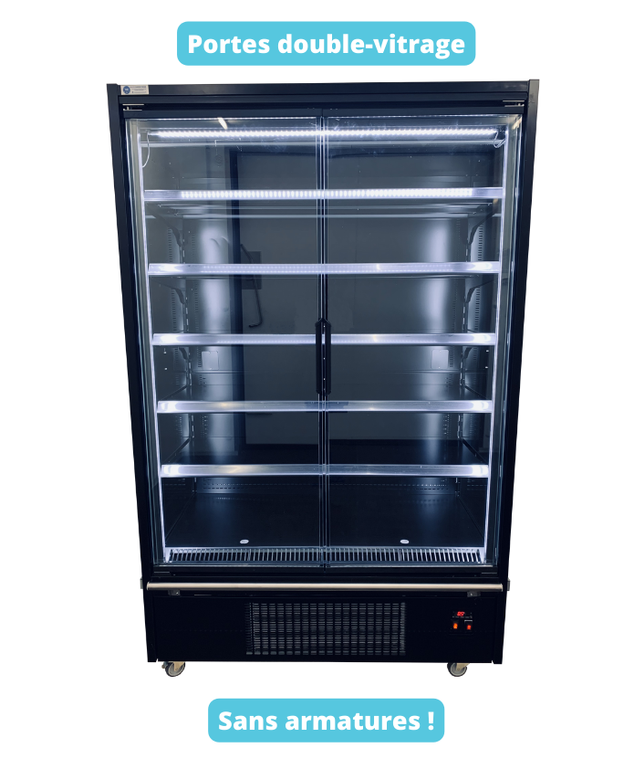 Location vitrine réfrigérée avec portes sans armatures