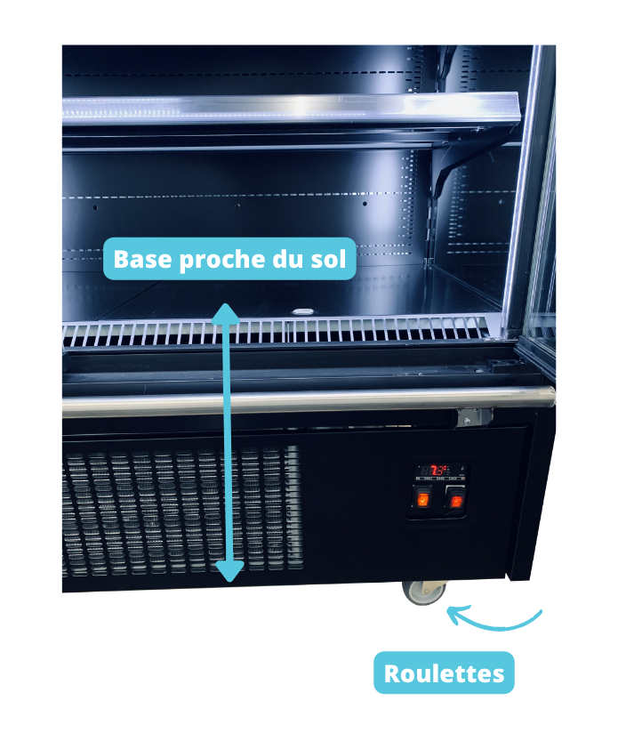 Location vitrine réfrigérée roulettes