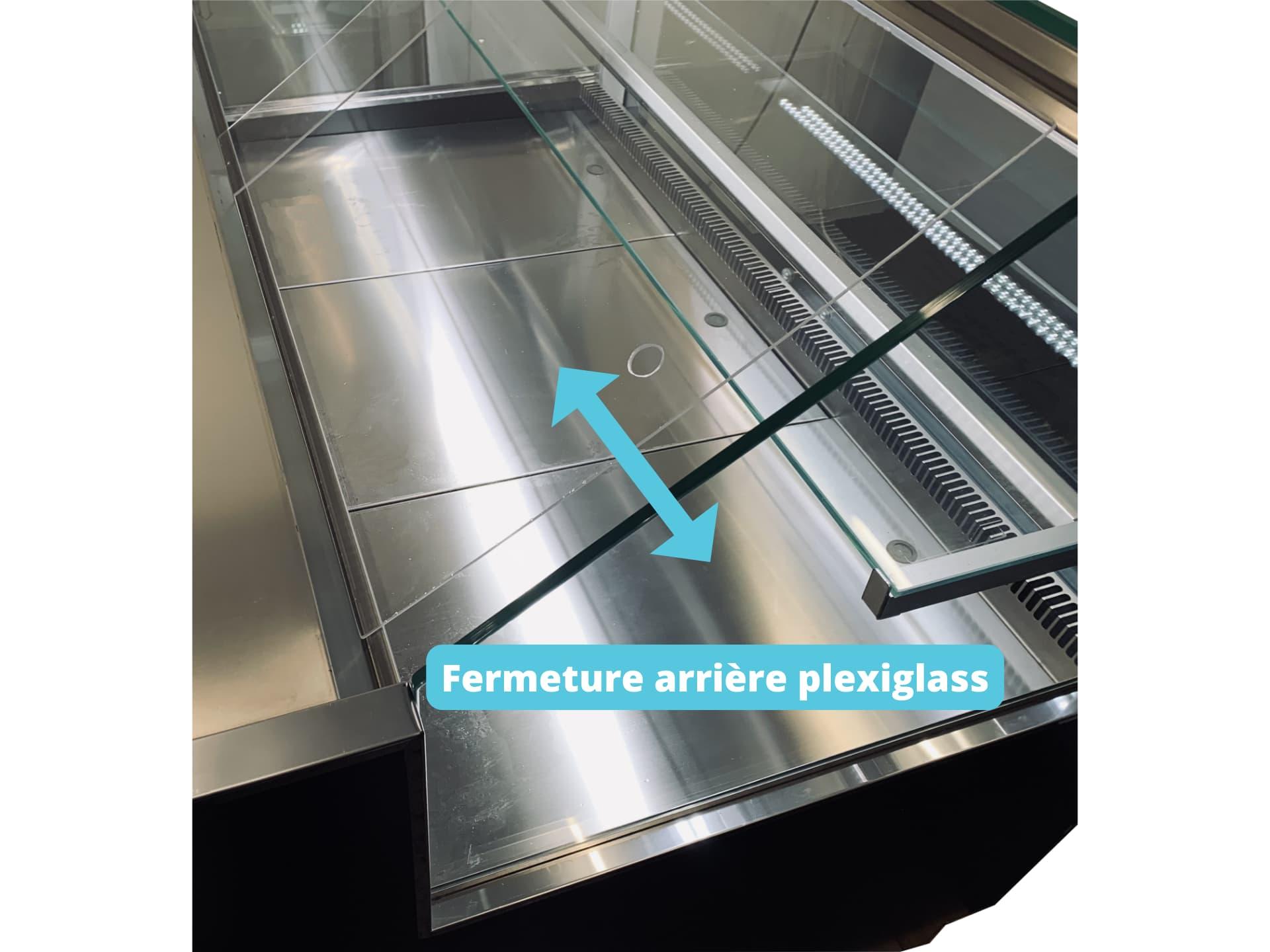 Location comptoir réfrigéré trad fermeture plexiglass