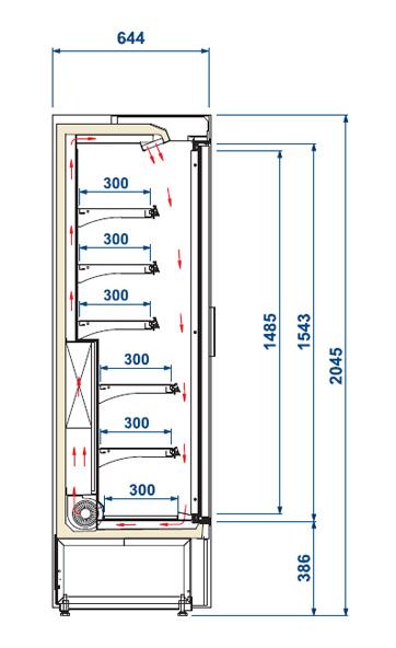 Vitrine slim plan